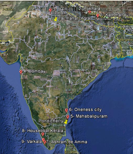 itinerario de la india varkala